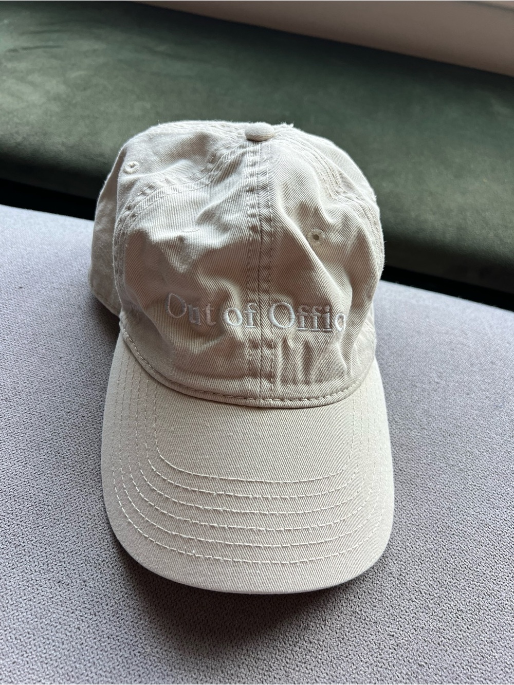 MAD Engine Beige "Out of Office" Baseball Cap